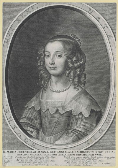 Princess of England Mary (tisk) od Artist Unknown