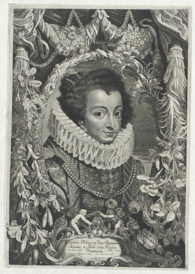 Francouzská princezna Elisabeth (tisk) od Artist Unknown