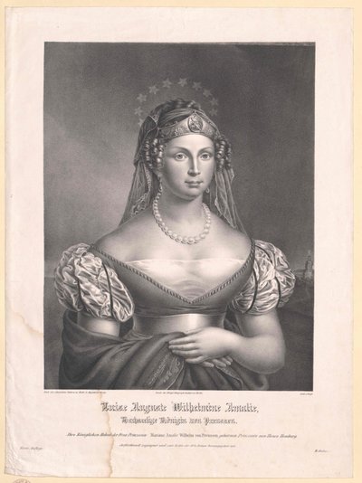 Kněžna meklenbursko-střelická Louisa od Artist Unknown