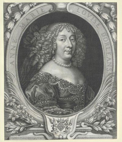 Princezna Orl0061006es Anne Mary Louise (tisk) od Artist Unknown