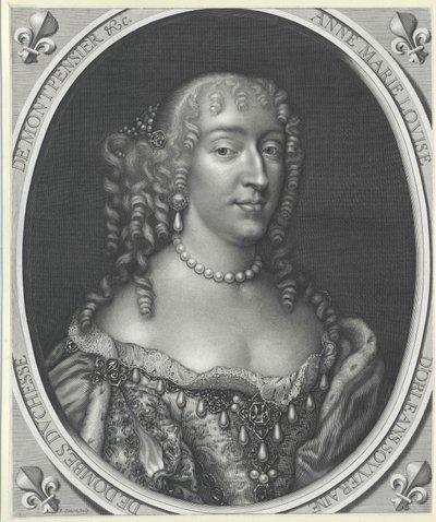 Princezna Orl0061006es Anne Mary Louise (tisk) od Artist Unknown
