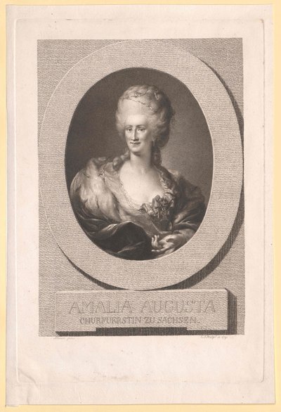Princezna z Pfalz-Zweibruecken-Birkenfeld Amalie Auguste od Artist Unknown