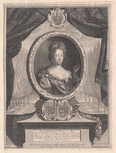 Princezna sasko-weissenfelská Christine od Artist Unknown