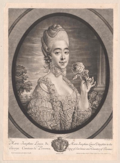 Savojská princezna Louise od Artist Unknown