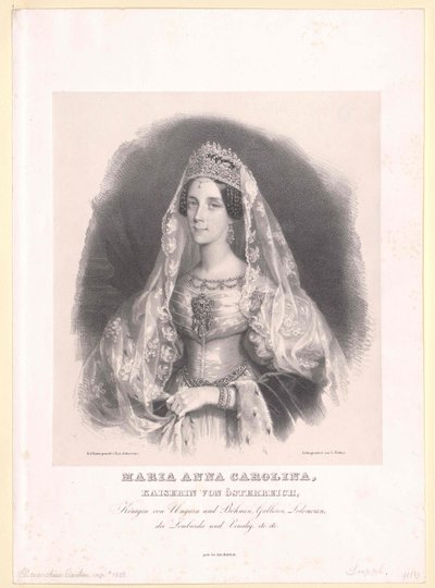 Savojsko-sardinská princezna Marie Anna od Artist Unknown