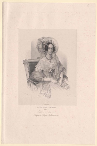 Savojsko-sardinská princezna Marie Anna od Artist Unknown