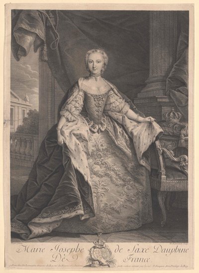 Saská princezna Josefa od Artist Unknown
