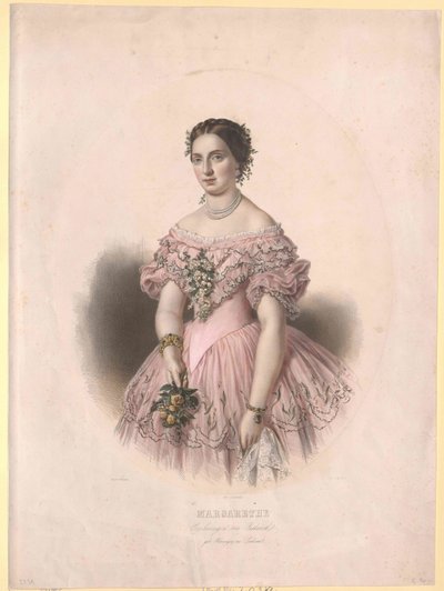 Saská princezna Markéta od Artist Unknown