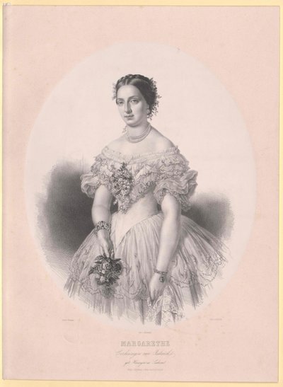 Saská princezna Markéta od Artist Unknown