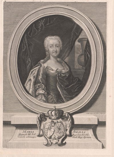 Saská princezna Marie Amalie od Artist Unknown