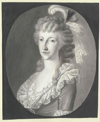 Kněžna obojí Sicílie Marie Terezie (tisk) od Artist Unknown