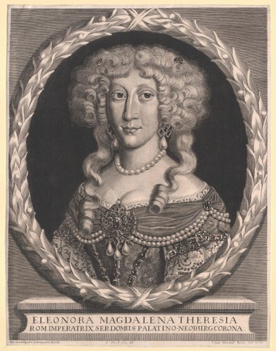 Palácová princezna Eleonora Magdaléna Theresia od Artist Unknown
