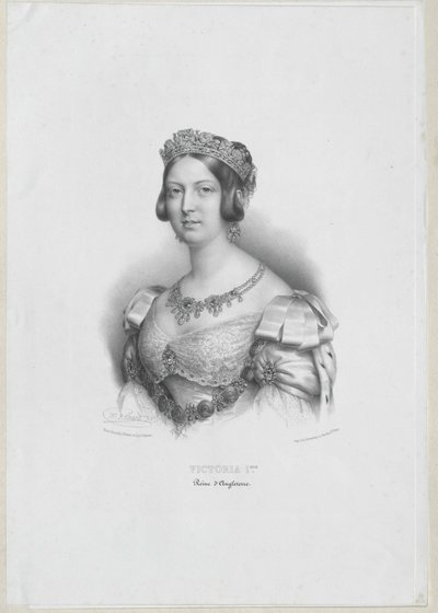 Královna Velké Británie Viktorie od Artist Unknown
