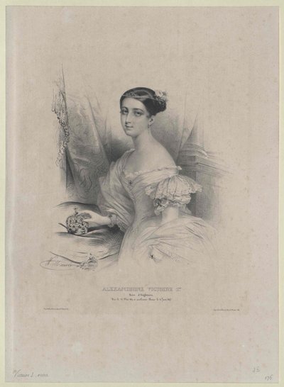 Královna Velké Británie Viktorie od Artist Unknown