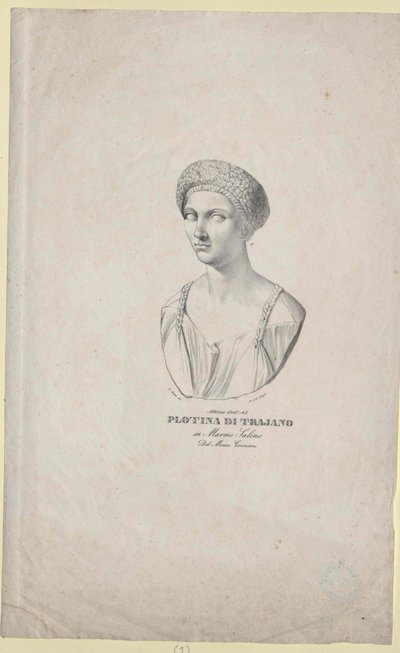 Římská císařovna Plotina od Artist Unknown