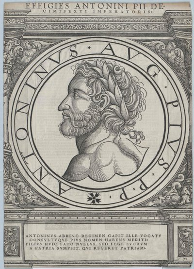 Římský císař Antoninus Pius od Artist Unknown