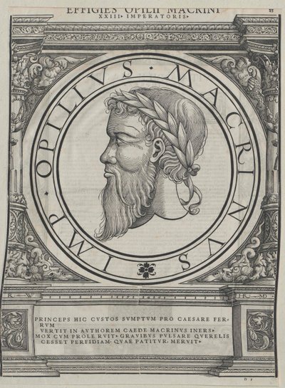 Římský císař Macrinus od Artist Unknown