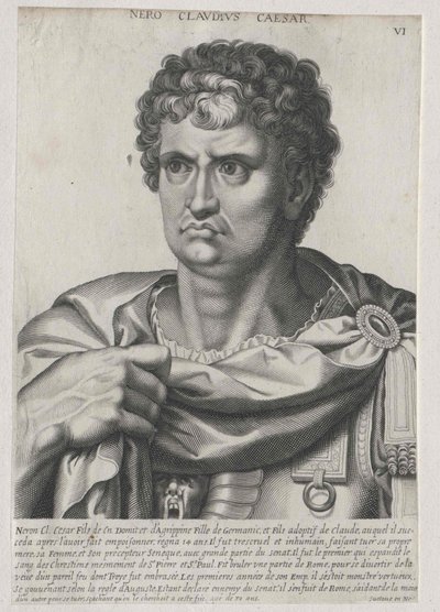 Římský císař Nero (tisk) od Artist Unknown