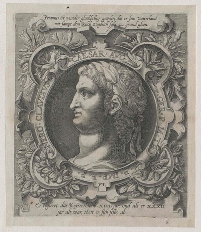 Římský císař Nero (tisk) od Artist Unknown