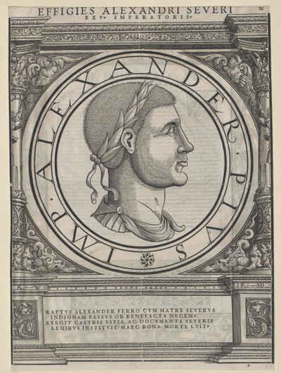 Římský císař Severus Alexander od Artist Unknown