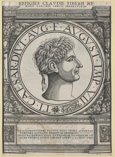 Římský císař Tiberius od Artist Unknown