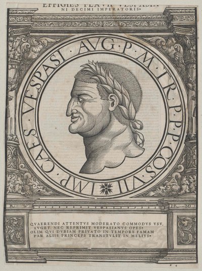 Římský císař Vespasián od Artist Unknown