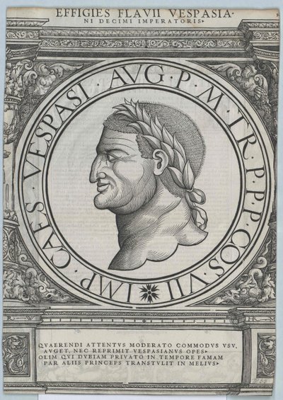 Římský císař Vespasián od Artist Unknown