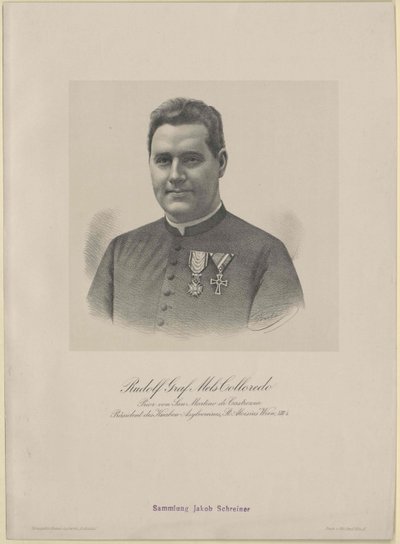 Rudolf hrabě Mels-Colloredo (tisk) od Artist Unknown
