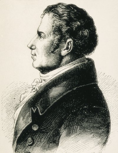 SCHLEGEL, August Wilhelm von (1767-1845). Německý teoretik romantismu. Lepty od Artist Unknown