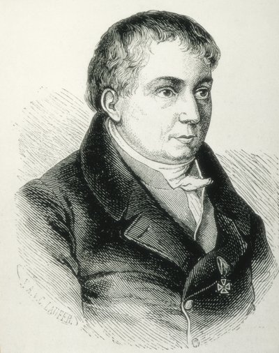 SCHLEGEL, Friedrich von (1772-1829). Německý básník, kritik a učenec. Přední kritik německého romantismu. Rytina od Artist Unknown