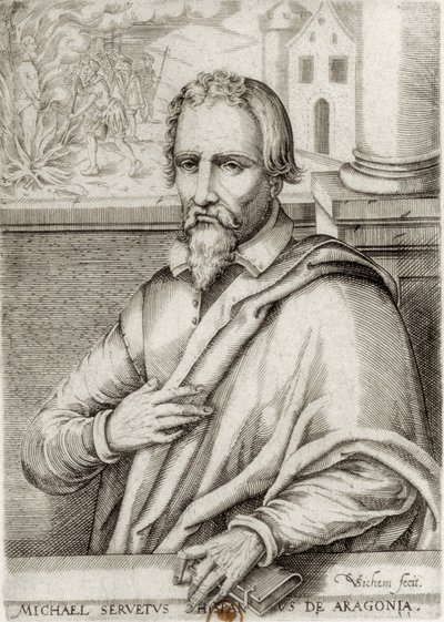 SERVET, Miguel (1511-1553). Španělský lékař a teolog. Xylografie. FRANCIE. ILE-DE-FRANCE. Paříž. Národní knihovna od Artist Unknown