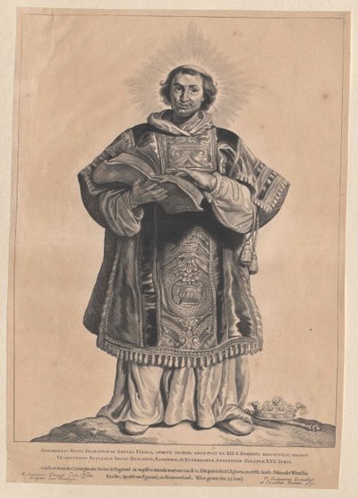 Svatý Adalbert z Egmontu od Artist Unknown