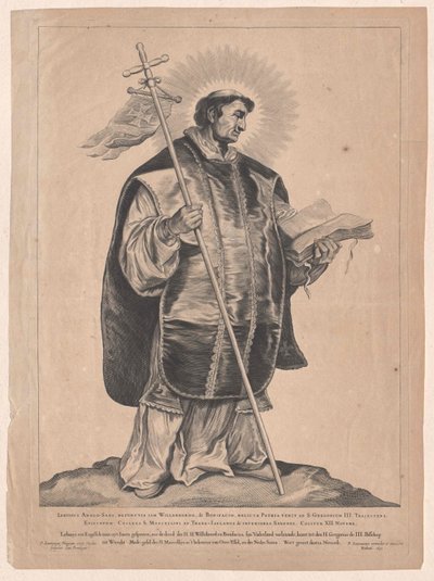 Svatý Lebuin z Deventeru od Artist Unknown