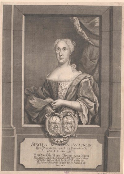 Sibylla Marta konec práce od Artist Unknown