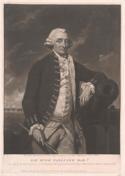 Sir Hugh 1. baronet Palliser od Artist Unknown