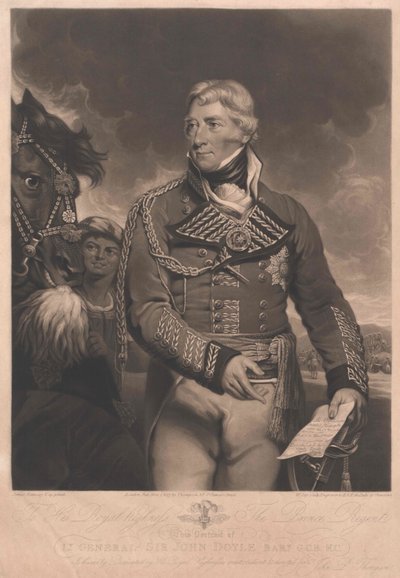 Sir John 1. baronet Doyle od Artist Unknown