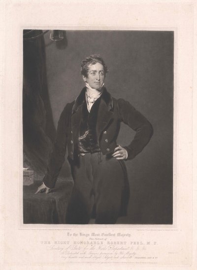 Sir Robert Peel od Artist Unknown