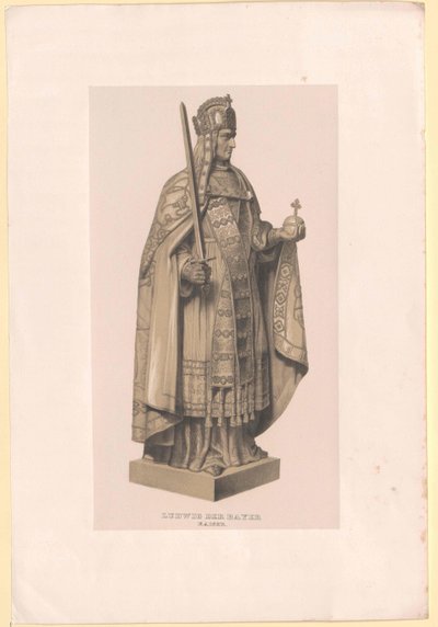 Bavorský císař Ludvík IV. od Artist Unknown