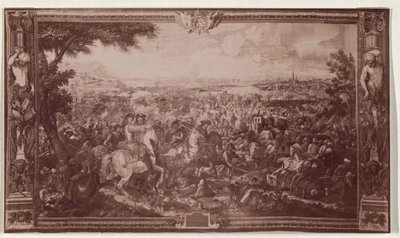Reliéf Vídně z roku 1683 - Gobelinova tapiserie v "Ritterstube" vídeňského paláce Hofburg od Artist Unknown