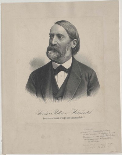 Theodor Ritter Hornbostel (tisk) od Artist Unknown