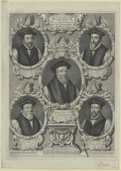 Thomas Cranmer (tisk) od Artist Unknown