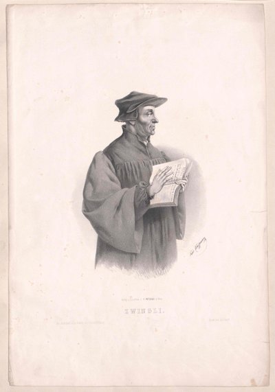 Ulrich Zwingli od Artist Unknown