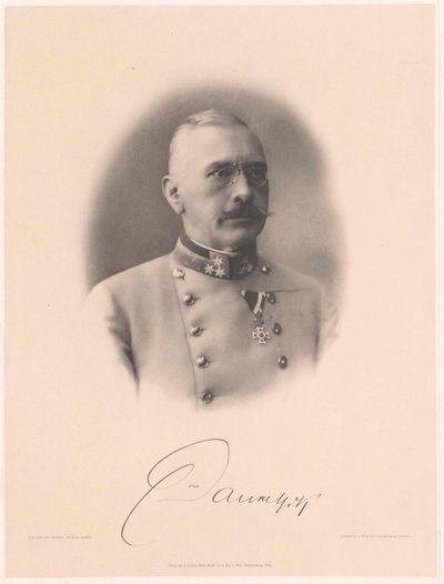 Viktor hrabě Dankl von Krasnik (tisk) od Artist Unknown