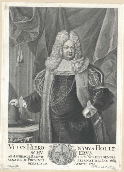 Vitus Jerome Holzschuher z Aspachu od Artist Unknown