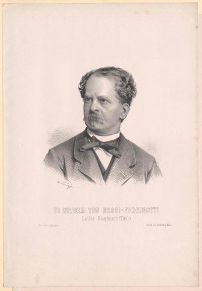 Wilhelm Bossi-Fedrigotti z Belmonte (tisk) od Artist Unknown