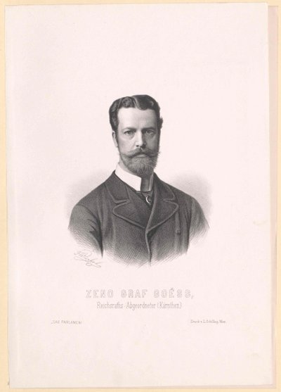 Zeno hrabě Goess od Artist Unknown