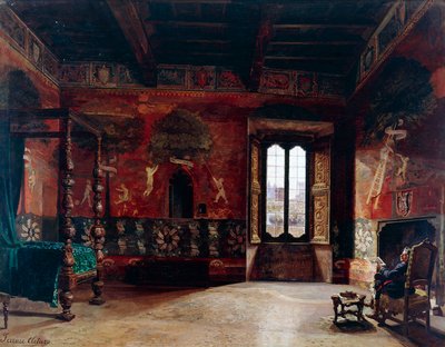 Interiér, Arturo Ferrari (1861-1932), olej na plátně od Arturo Ferrari