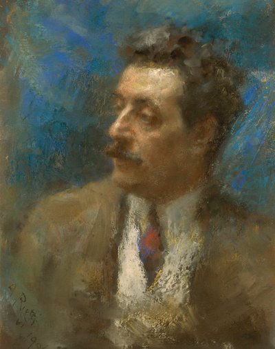 Portrét Giacoma Pucciniho od Arturo Rietti