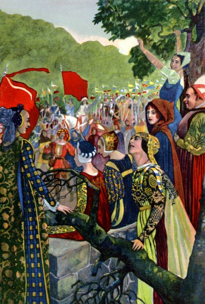 Všechno dobře, to končí dobře, hra Williama Shakespeara, kolem roku 1880 (tisk) od Artus Scheiner