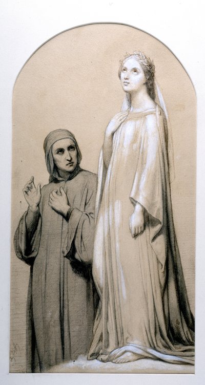 Dante a Beatrice od Ary Scheffer